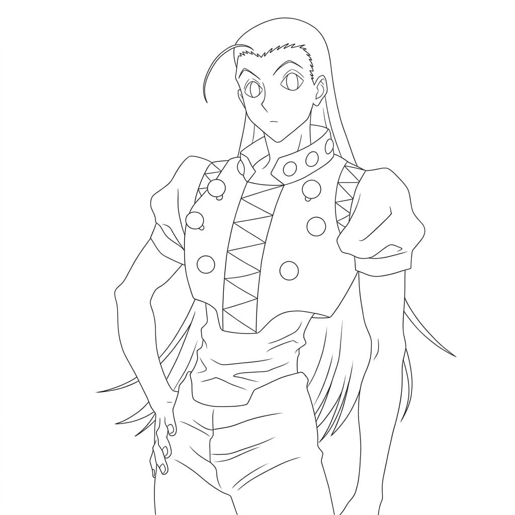 Coloriage Illumi Zoldyck cool