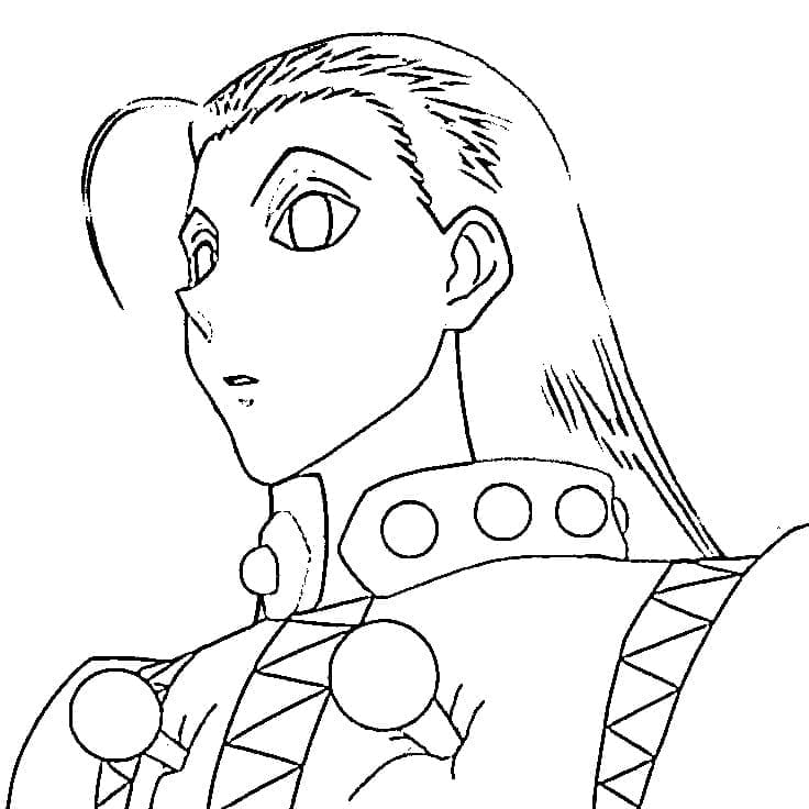 Coloriage Illumi Zoldyck dans Hunter x Hunter