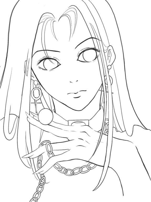 Coloriage Illumi Zoldyck de Hunter x Hunter