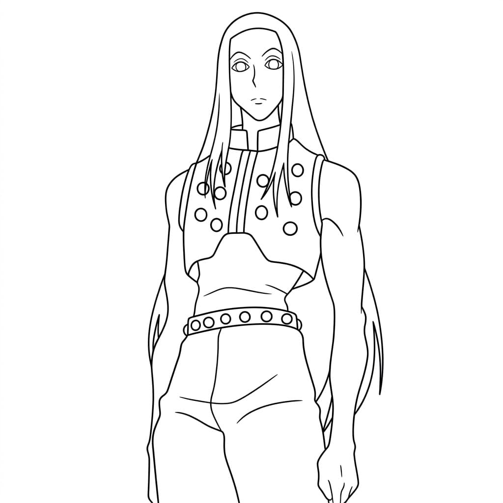Coloriage Illumi Zoldyck est cool