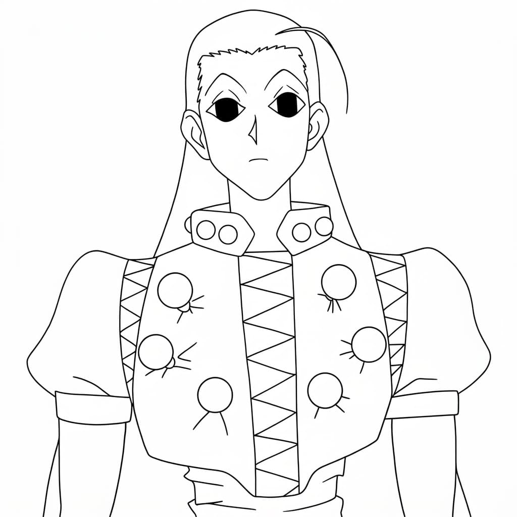 Coloriage Illumi Zoldyck imprimable