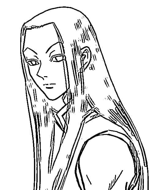 Coloriage Illumi Zoldyck maléfique