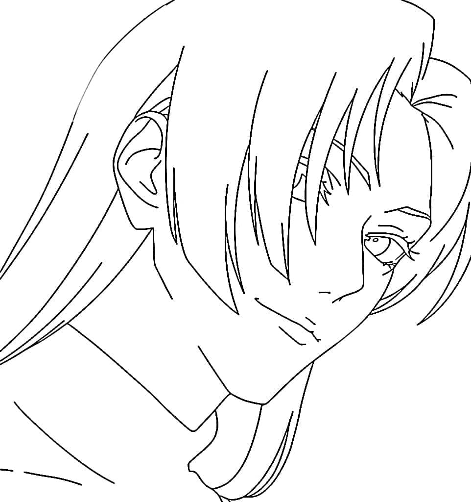 Coloriage Imprimable Yuki Tsukumo gratuite