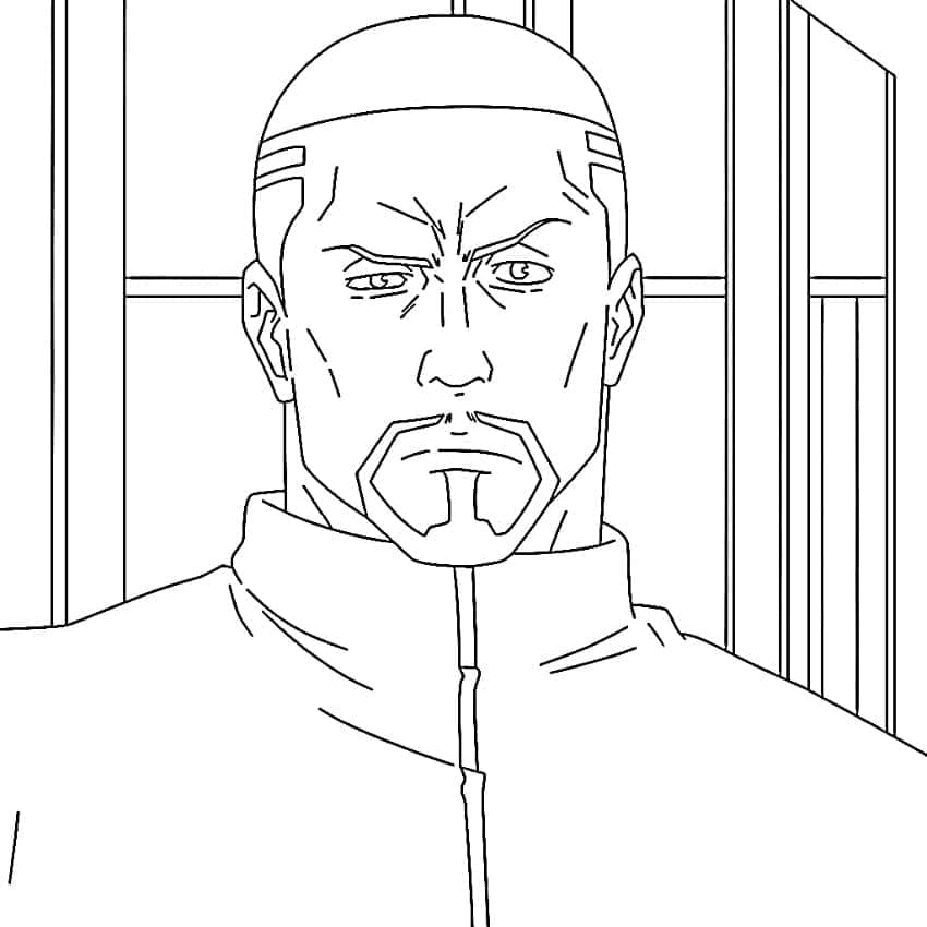 Coloriage Imprimer Masamichi Yaga