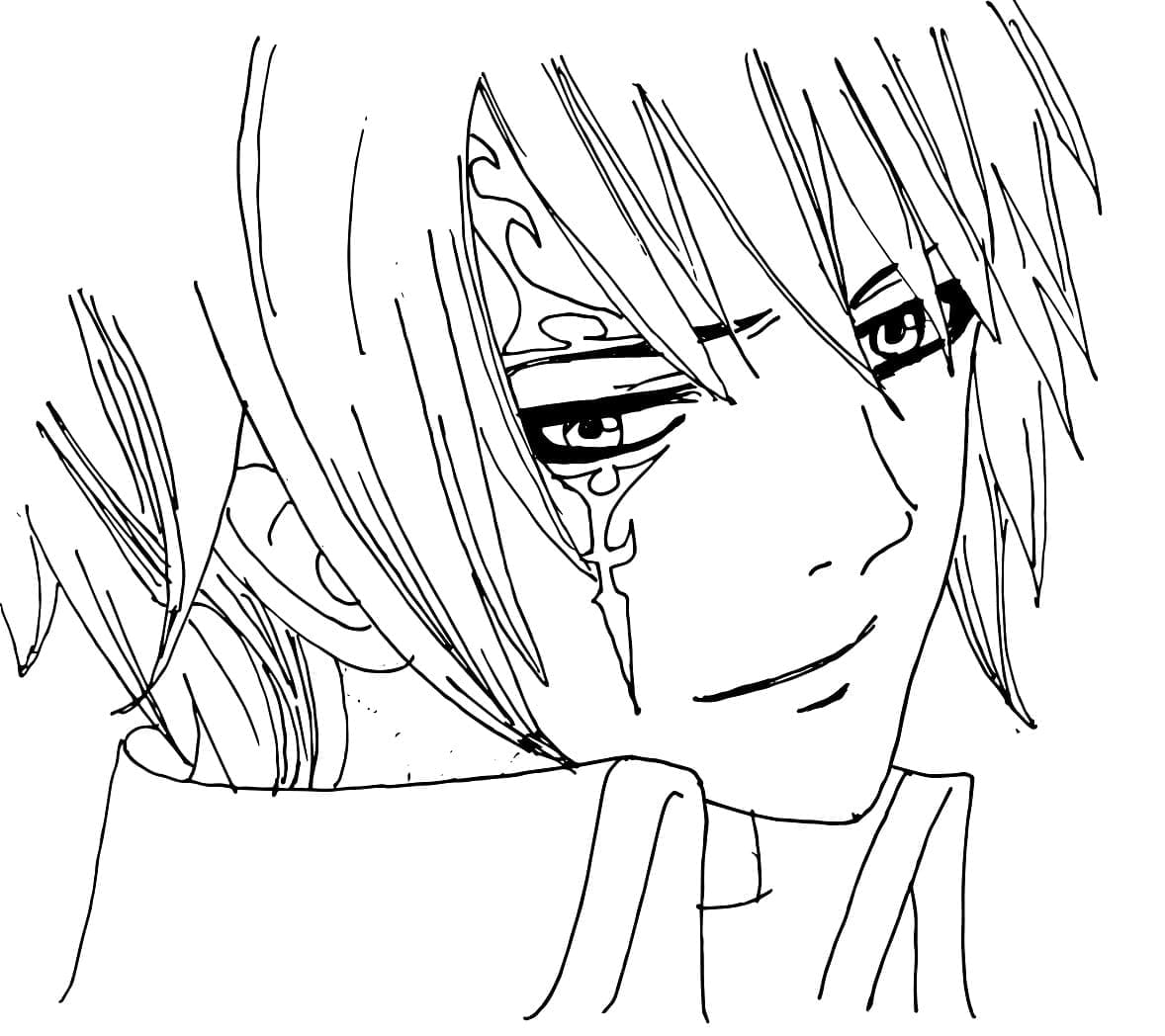 Coloriage Jellal Fernandez de Anime Fairy Tail