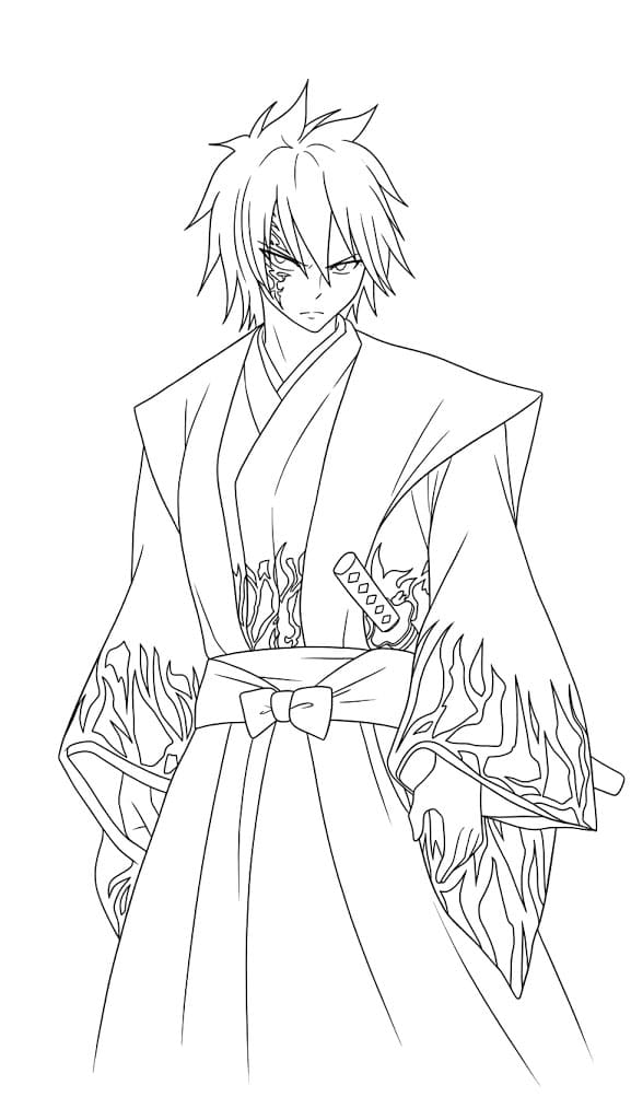 Coloriage Jellal Fernandez Érudit Mystérieux