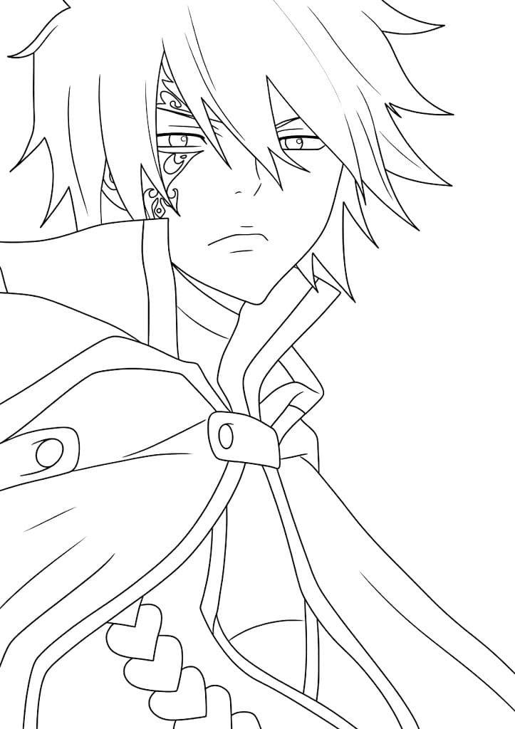 Coloriage Jellal Fernandez Lueur d’Espoir