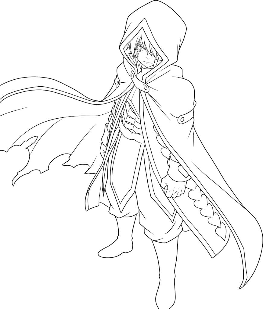 Coloriage Jellal Fernandez Ombre Errante