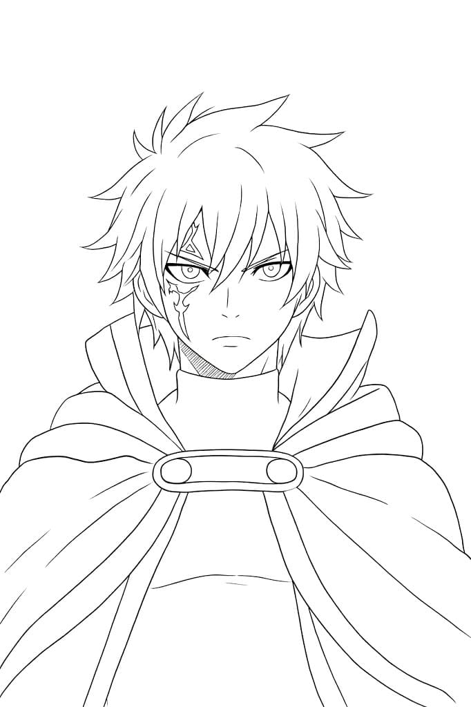 Coloriage Jellal Fernandez