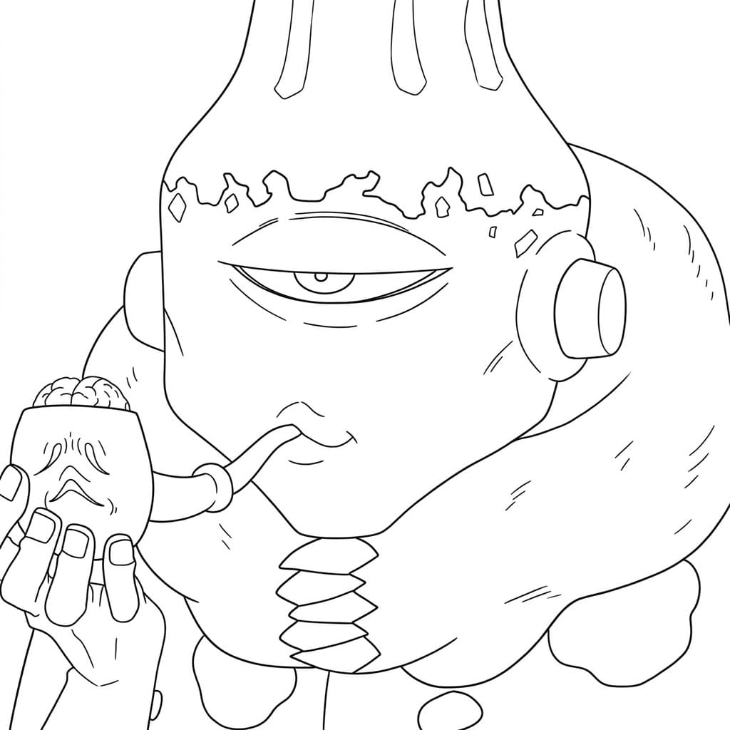 Coloriage Jogo fumer