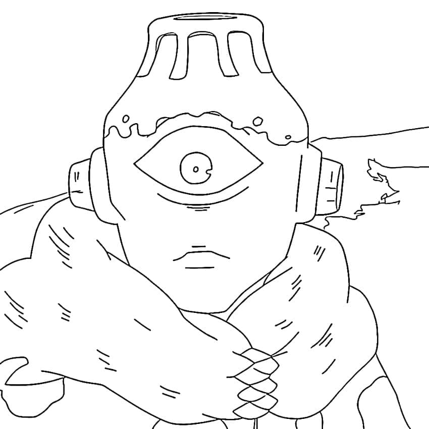 Coloriage Jogo Jujutsu Kaisen Imprimable gratuit