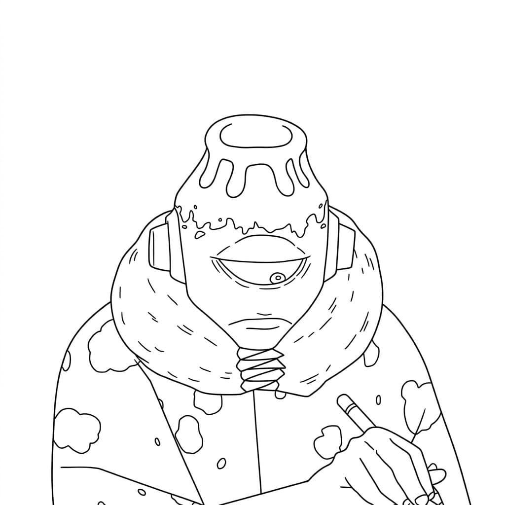 Coloriage Jogo triste