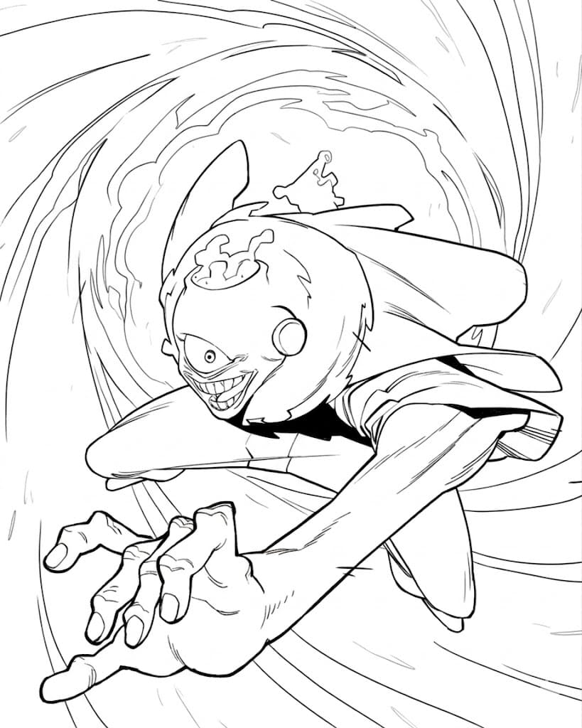 Coloriage Jogo utilisant les compétences