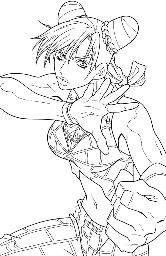 Coloriage Jolyn Cujoh arts martiaux