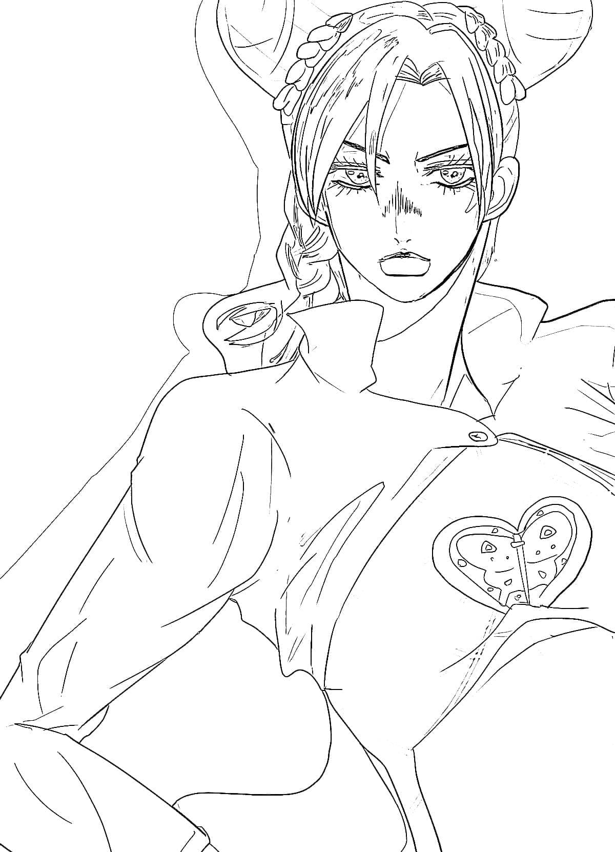 Coloriage Jolyne Cujoh est Cool