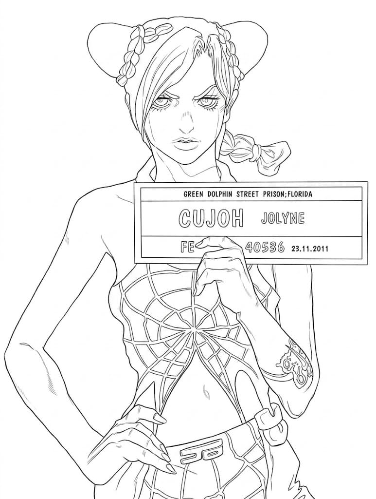Coloriage Jolyne Cujoh