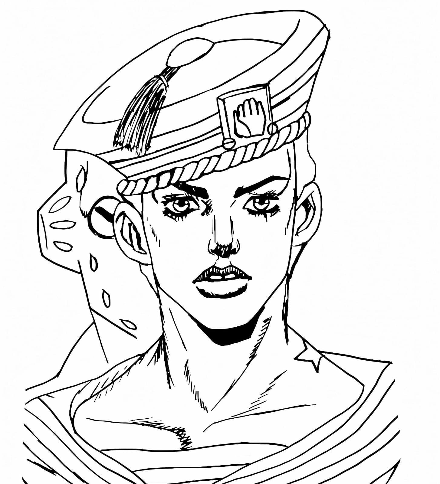Coloriage Josuke Higashikata de JoJo's Bizarre Adventure