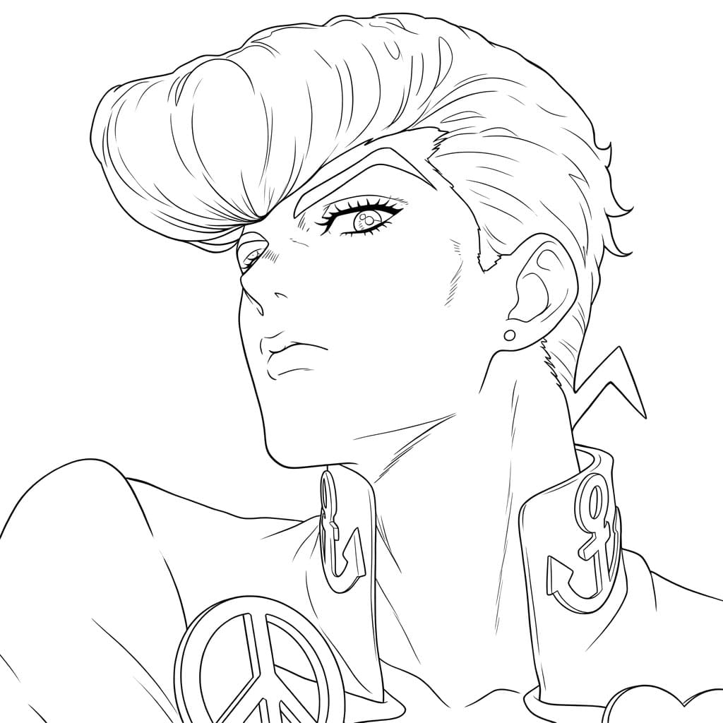 Coloriage Josuke Higashikata