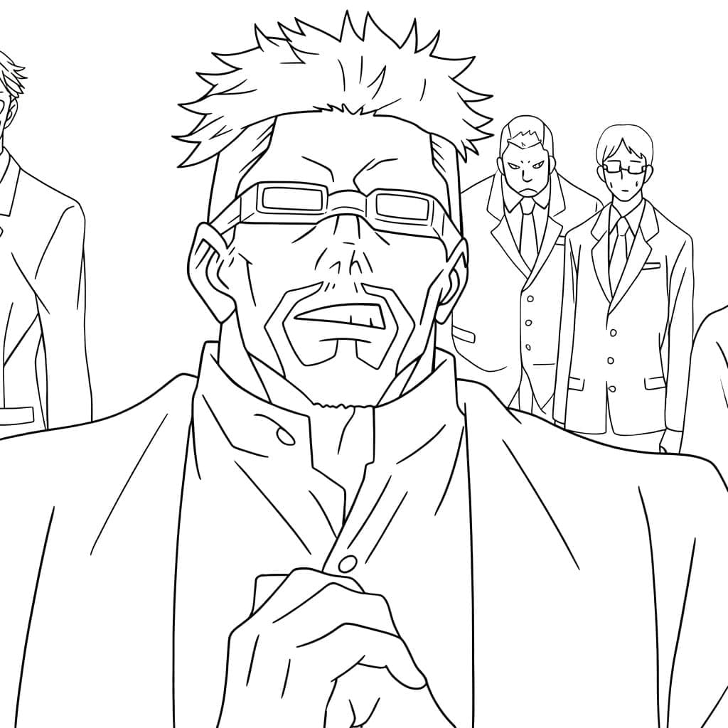 Coloriage Joyeux Masamichi Yaga