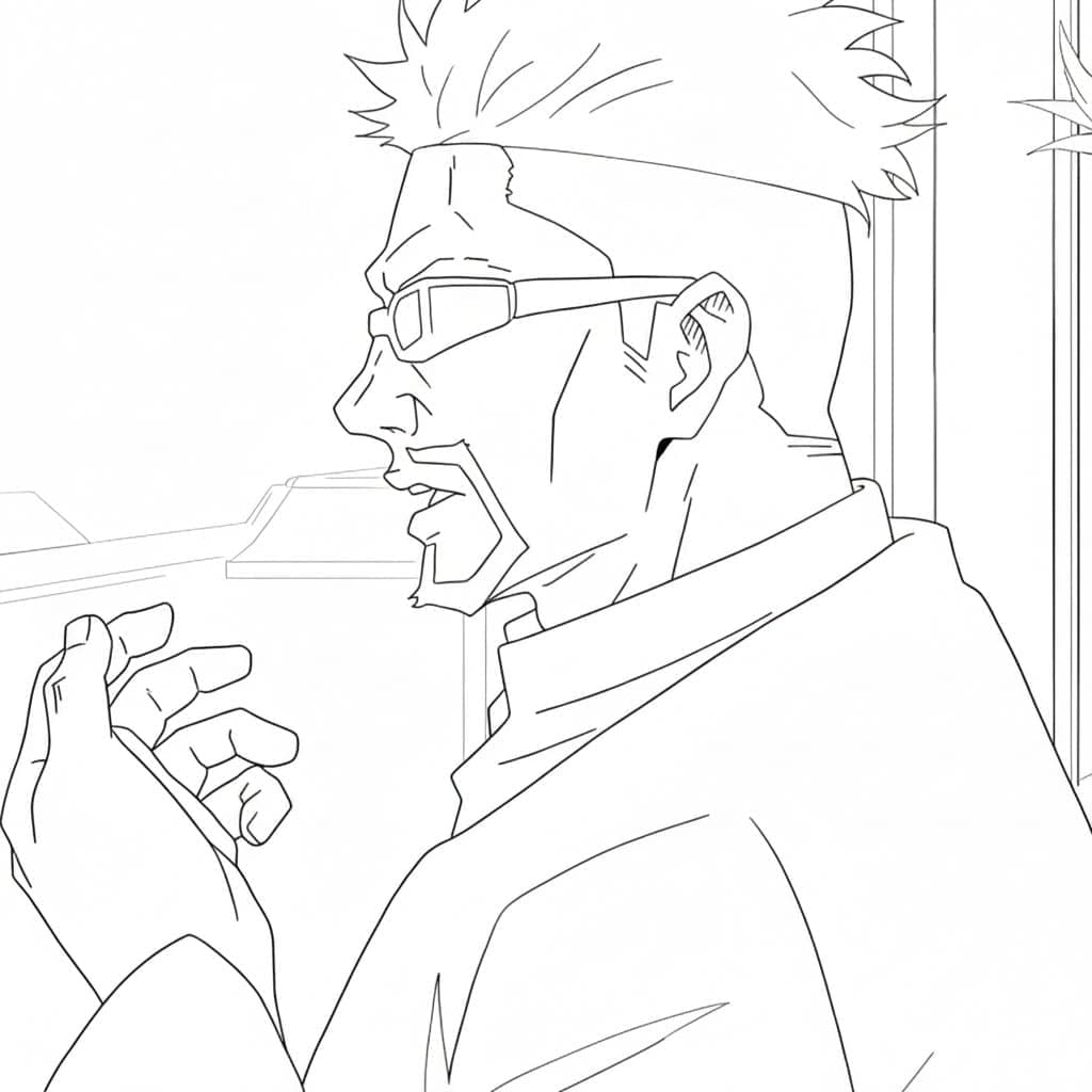 Coloriage Jujutsu Kaisen Masamichi Yaga