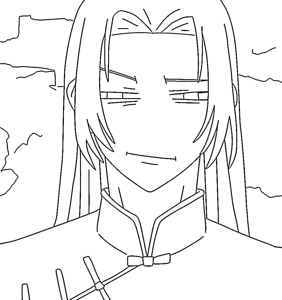 Coloriage Jujutsu Kaisen Yuki Tsukumo