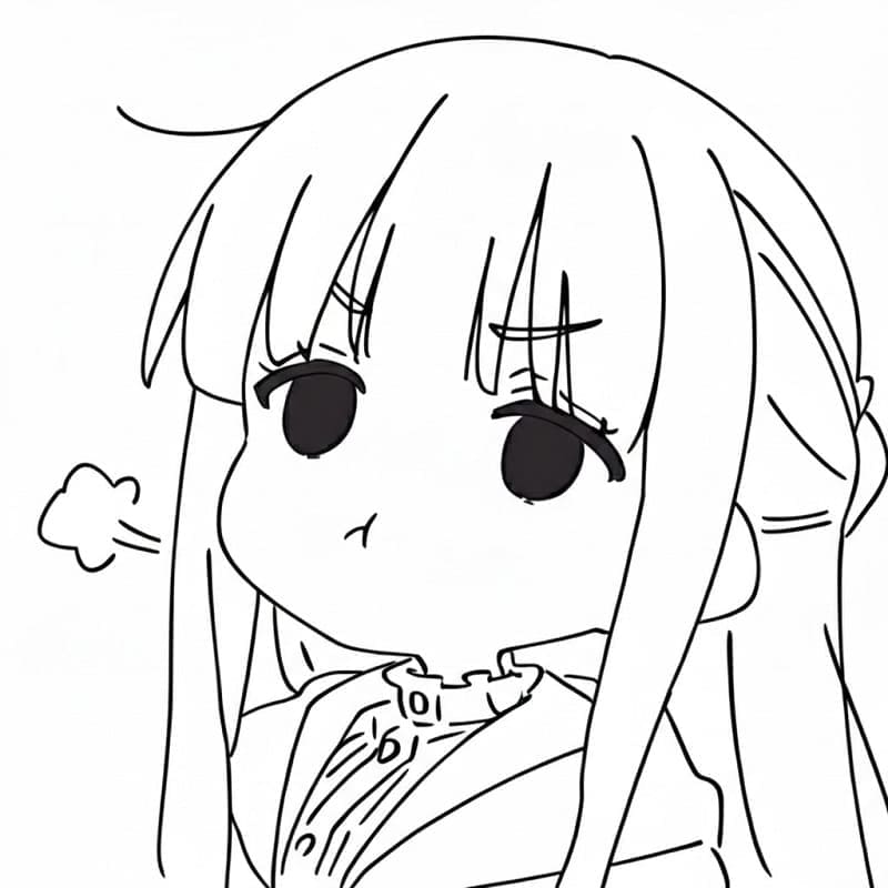 Coloriage Kawaii Fern