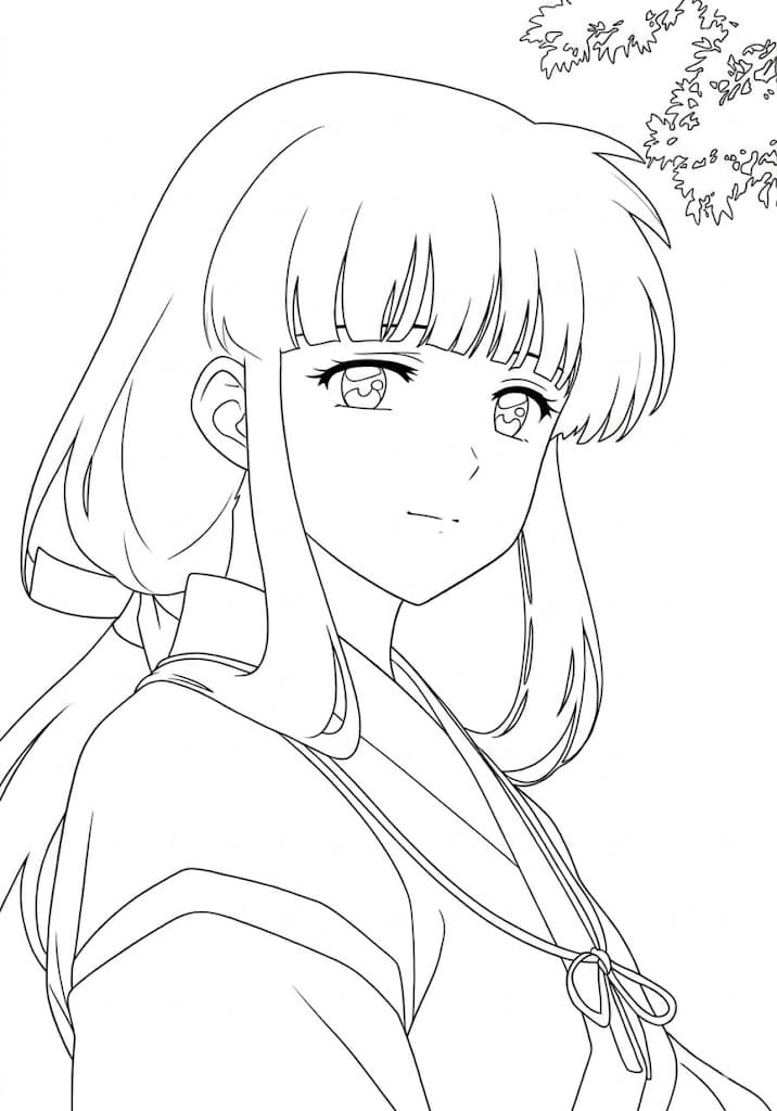 Coloriage Kikyō affronter