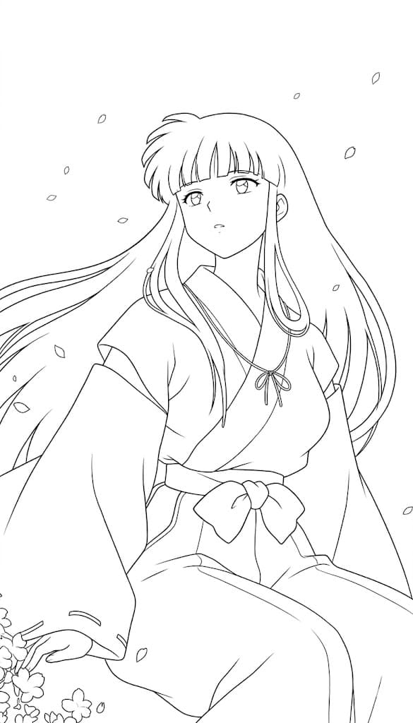 Coloriage Kikyō est mignon