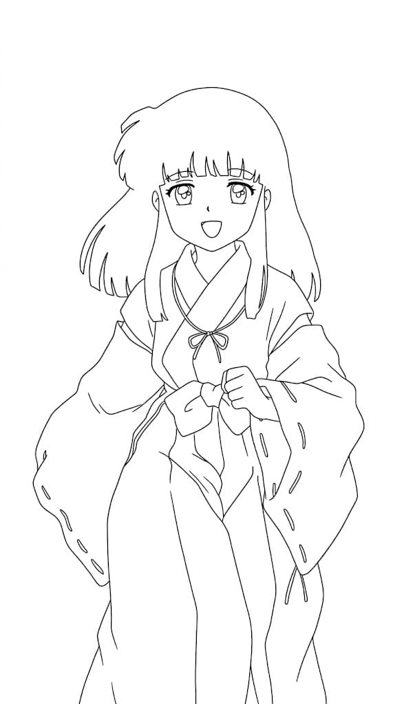 Coloriage Kikyō jeune