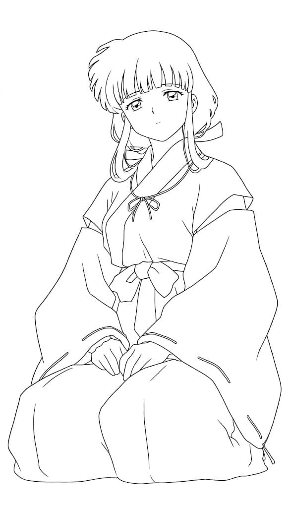 Coloriage Kikyō séance