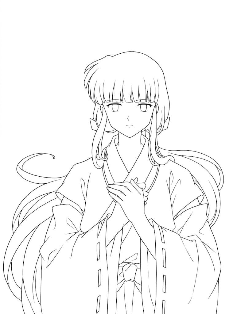 Coloriage Kikyō souhait