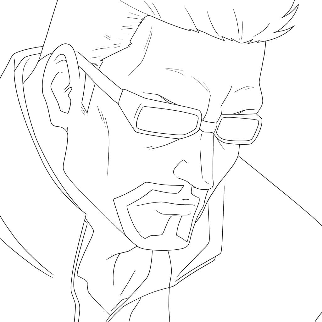 Coloriage Masamichi Yaga cool