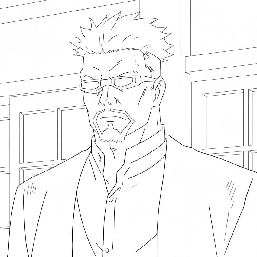 Coloriage Masamichi Yaga dans Jujutsu Kaisen