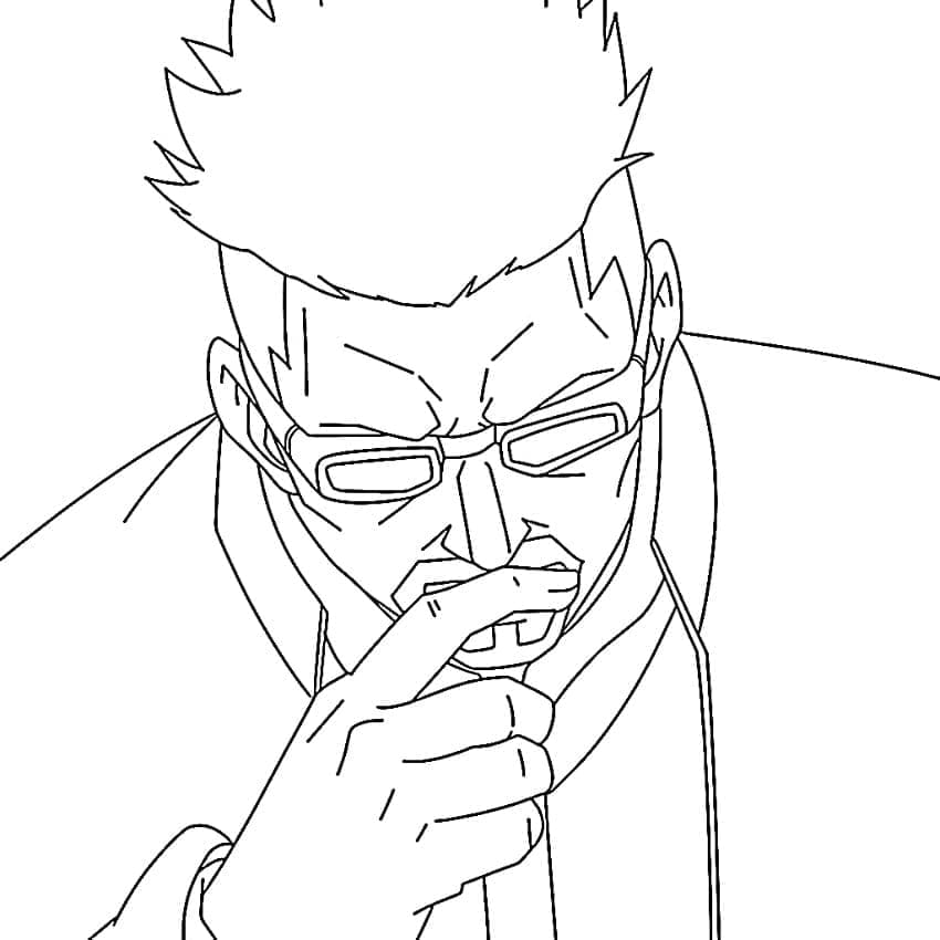 Coloriage Masamichi Yaga imprimable