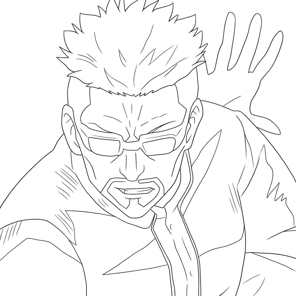 Coloriage Masamichi Yaga Surprendre