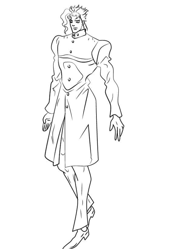 Coloriage Noriaki Kakiyon debout