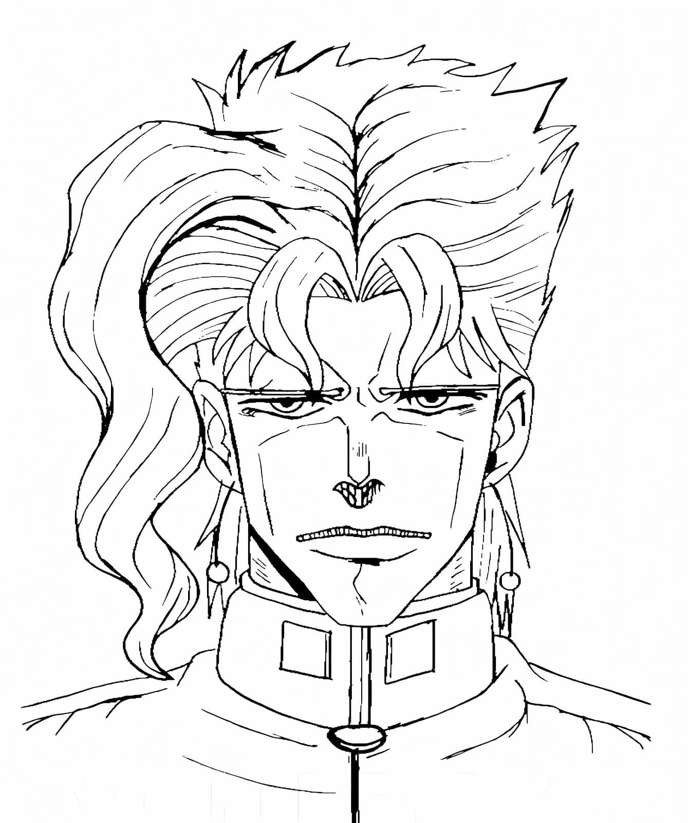 Coloriage Noriaki Kakyoin dans JoJo's Bizarre Adventure