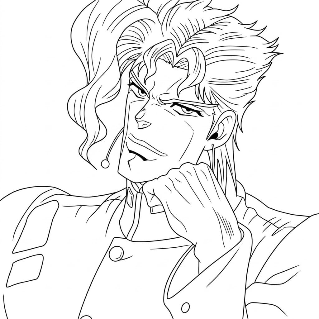 Coloriage Noriaki Kakyoin