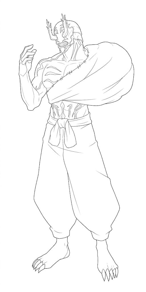 Coloriage Ombre de Hanami