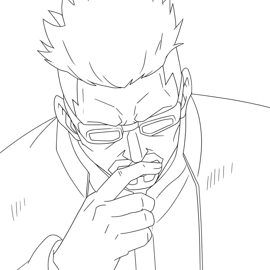 Coloriage Penser Masamichi Yaga