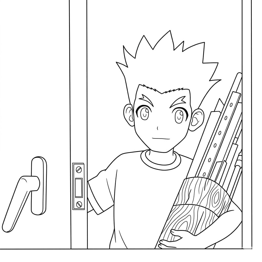 Coloriage Petit Taiju Oki