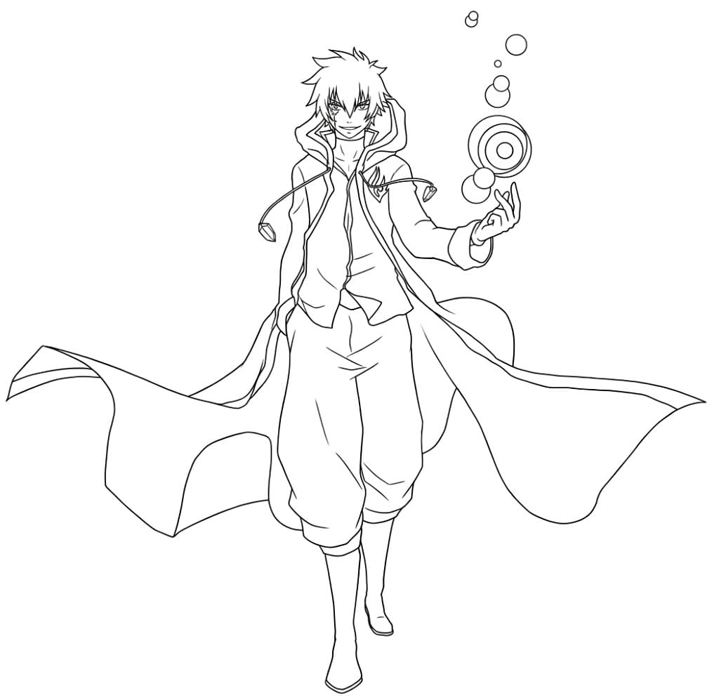 Coloriage Puissance Jellal Fernandez