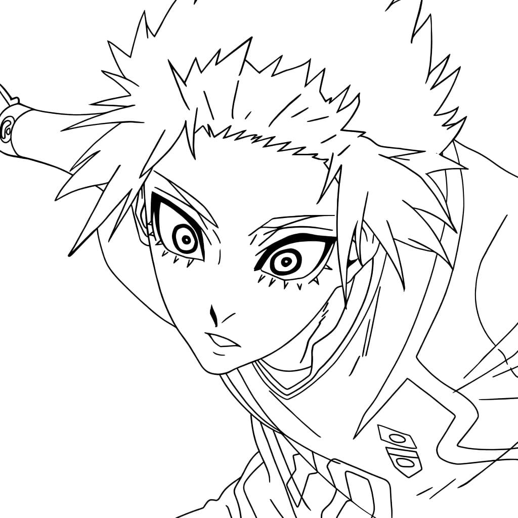 Coloriage Sae Itoshi Esprit Combatif