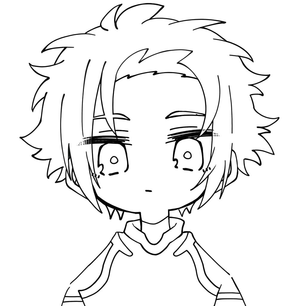 Coloriage Sae Itoshi Expression Douce