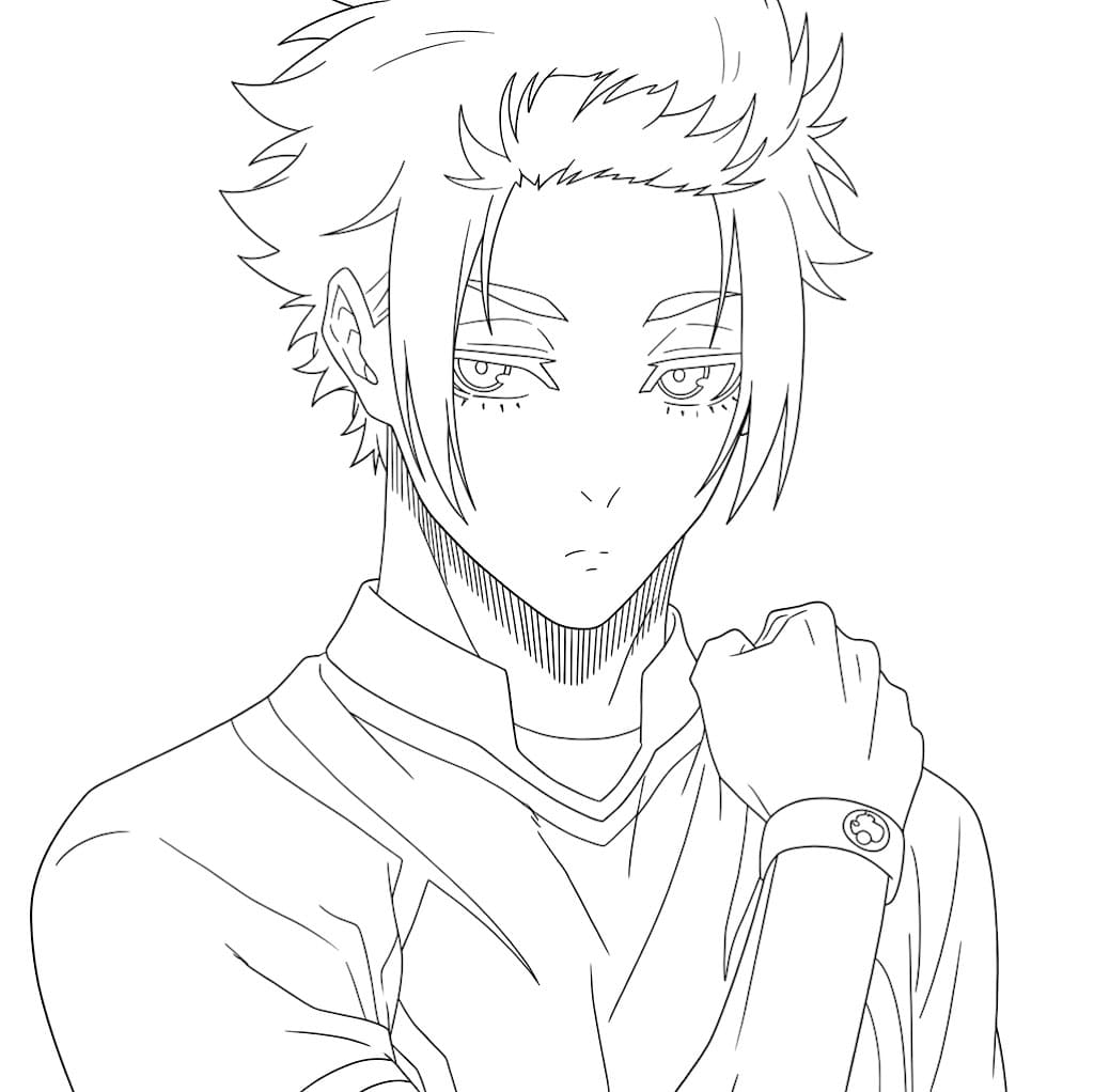 Coloriage Sae Itoshi Force Intérieure