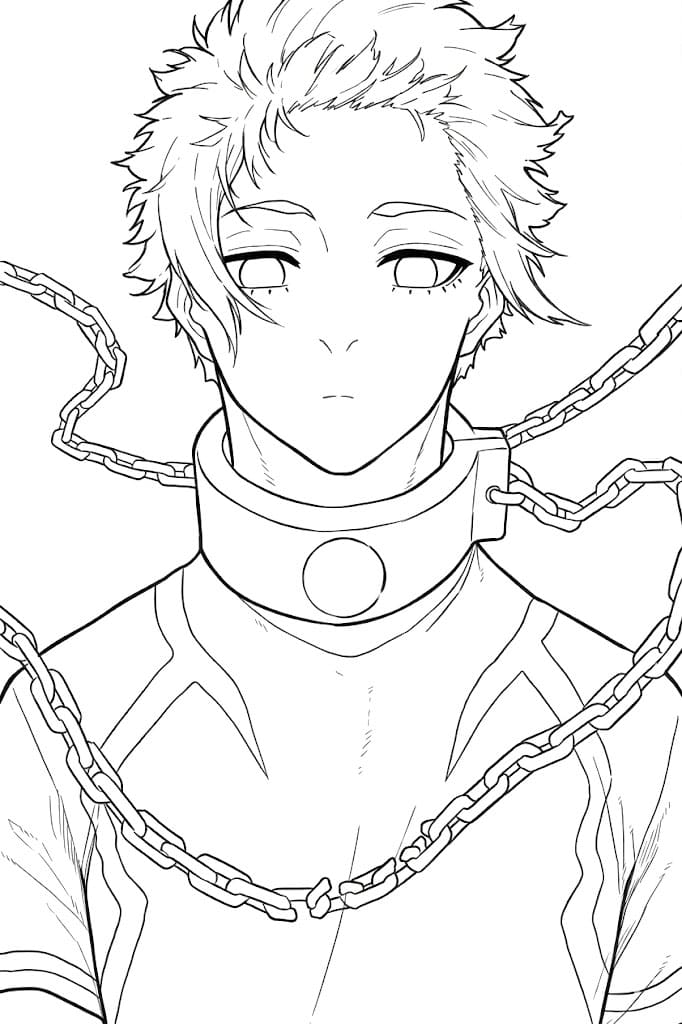 Coloriage Sae Itoshi Style Élégant