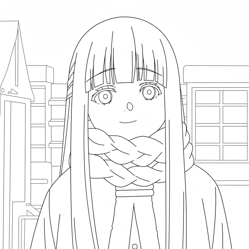 Coloriage Souriant Fern