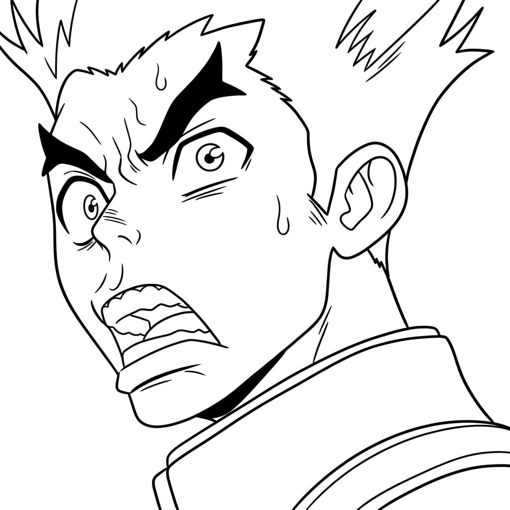 Coloriage Taiju Oki est drôle