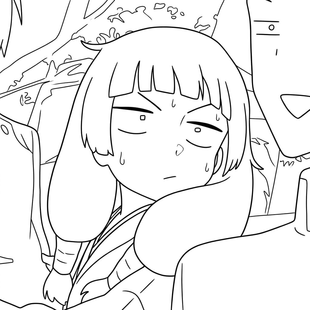 Coloriage Utahime Iori Agacée