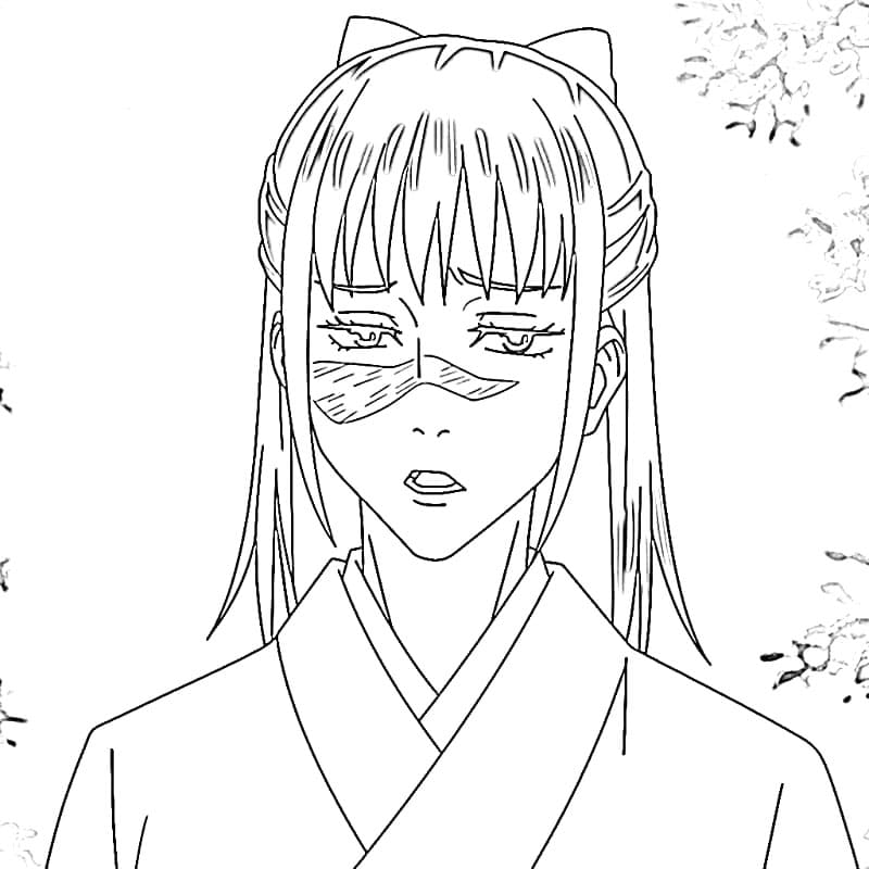 Coloriage Utahime Iori dans Anime Jujutsu Kaisen